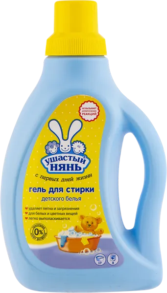Изображение Средство для стирки жидкое Ушастый нянь без красителей Невская Косметика п/у, 750 мл