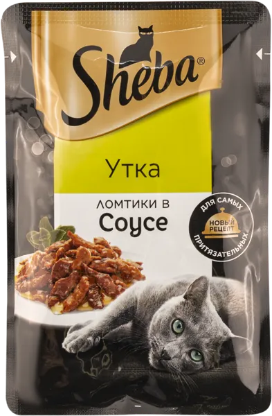 Изображение Корм для кошек Шеба утка ломтики в соусе Марс м/у, 75 г