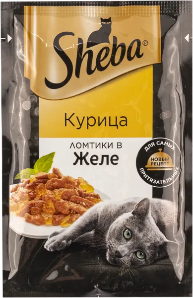 Изображение Корм для кошек Шеба курица ломтики в желе Марс м/у, 75 г