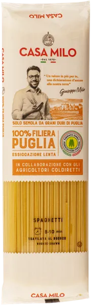 Изображение Макароны из твердой пшеницы Каза мило из Апулии спагетти Гр.а.м.м. м/у, 500 г