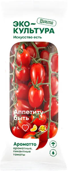 Изображение Овощ сливовидный на ветке Эко-культура томат черри красный Эко-Культура подложка, 250 г