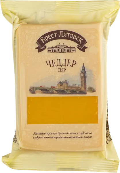 Изображение Сыр 45% Брест-Литовск чеддер Савушкин продукт м/у, 200 г