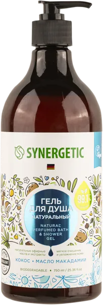 Изображение Гель для душа Синергетик БИО кокос и масло макадамии Синергетик п/у, 750 мл