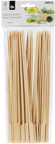 Изображение Шпажки 25см для барбекю Купман бамбук Купман Интернэшнл м/у, 50 шт