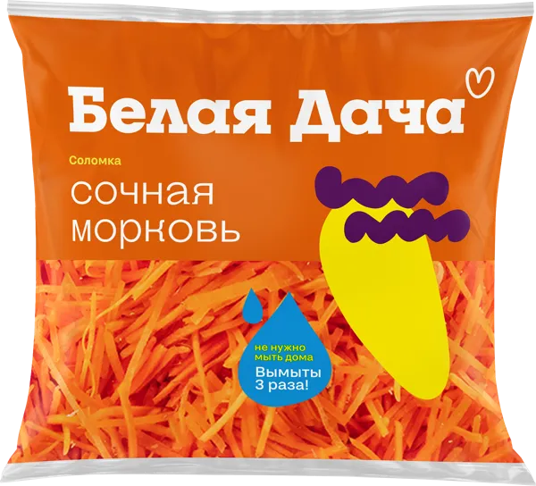Изображение Смесь салатная Белая дача сочная морковь Белая дача АО м/у, 200 г