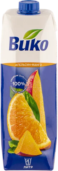 Изображение Нектар сокосодержащий Вико апельсин манго ЮСК карт/уп, 1 л