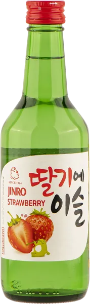 Изображение Спиртной напиток 13% Соджу джинро клубника ХайтДжинро с/б, 0,36 л