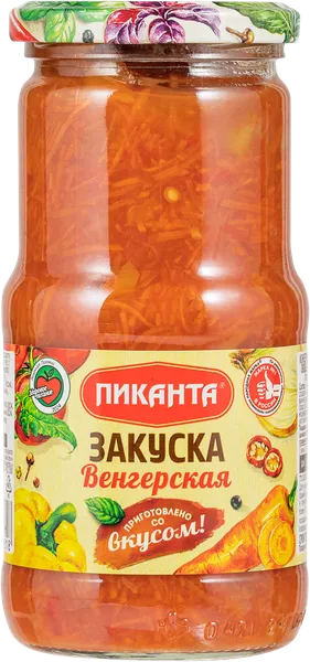 Изображение Закуска овощная Пиканта венгерская Вкусный продукт с/б, 470 г