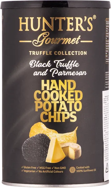 Изображение Чипсы картофельные Хантерс гурме черный трюфель пармезан Хантер Фудс кор, 150 г