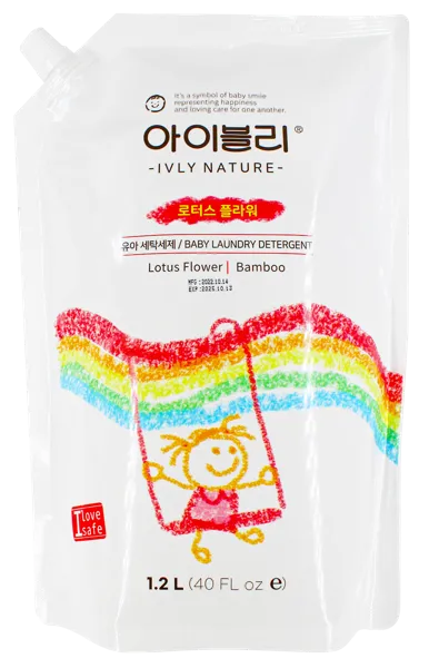 Изображение Средство для стирки жидкое Ивлу детский лотос и бамбук Си энд И Ко м/у, 1,2 л