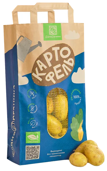 Изображение Корнеплод органический картофель Агронова АО к/у, 2 КГ