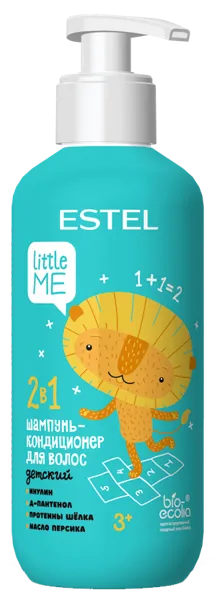 Изображение Шампунь для волос детский 3+ Эстель литтл ми 2в1 протеины шёлка Юникосметик п/у, 300 мл