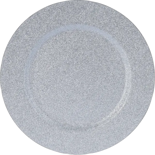 Изображение Тарелка 33см декоративная Купман серебряная с блестками Купман Интернэшнл , 1 шт