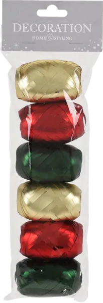 Изображение Лента 10м*0,5см упаковочная Купман микс цветов Купман Интернэшнл м/у, 6 шт