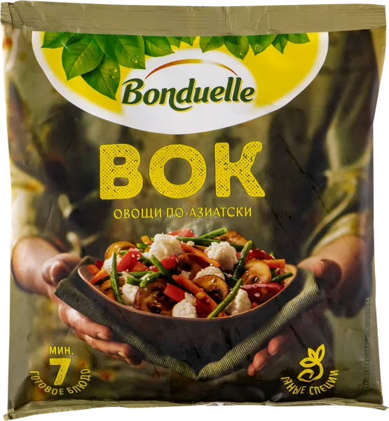 Изображение Овощная смесь замороженная Бондюэль вок овощи по-азиатски Бондюэль ООО м/у, 400 г