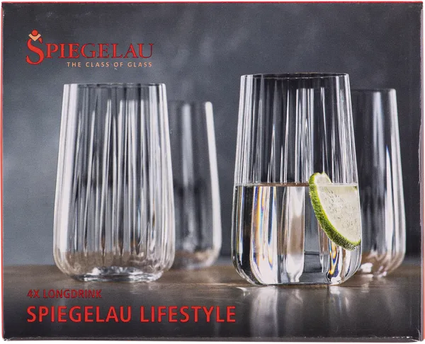 Изображение Стакан 510мл для воды Шпигелау лайфстайл лонгдринк Шпигелау п/у, 4 шт