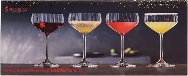 Изображение Бокал 300мл для шампанского Шпигелау лайфстайл купетт креманки Шпигелау п/у, 4 шт