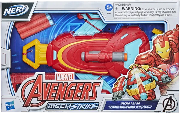 Изображение Бластер-перчатка на руку Нерф мстители железный человек Хасбро к/у, 1 шт