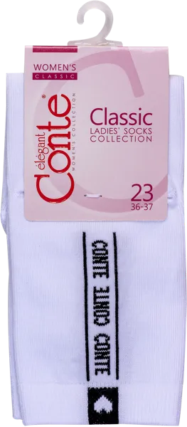 Изображение Носки размер 23 женские Конте классик 7с-22сп белые Конте СПА м/у, 1 пара