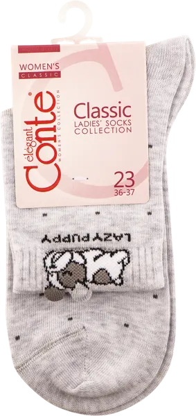 Изображение Носки размер 23 женские Конте 17С-183СП светло-серые Конте СПА м/у, 1 пара