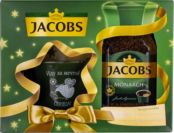 Изображение Кофе растворимый Якобс Ориджинал с кружкой Якобс Русс кор, 95 г