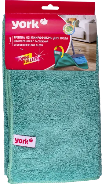 Изображение Салфетка 50*60см для пола Йорк микрофибра двусторонняя Йорк м/у, 1 шт