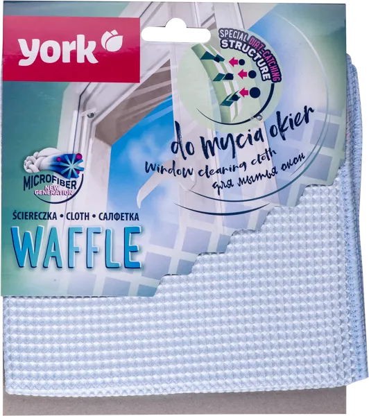 Изображение Салфетка 35*35см для окон Йорк микрофибра Йорк м/у, 1 шт