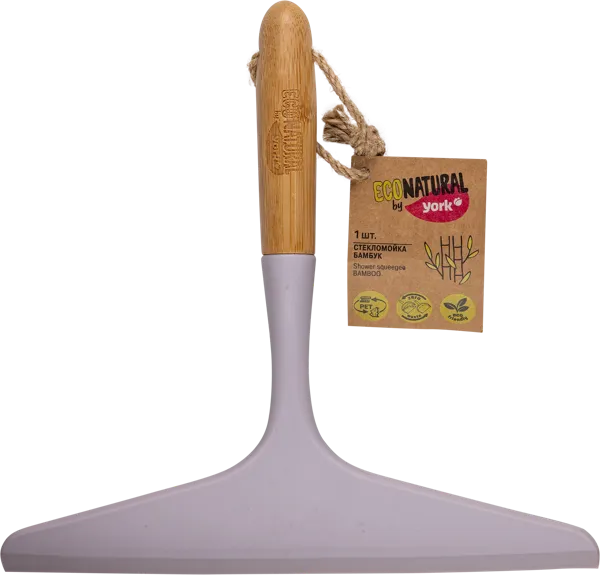 Изображение Скребок для окон серый Йорк эко нейчерал бамбук Йорк , 1 шт