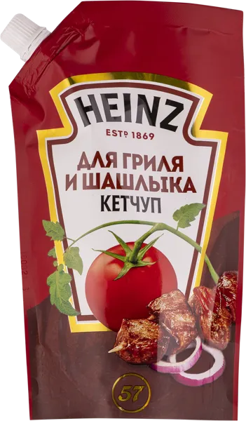 Изображение Кетчуп томатный Хайнц для гриля и шашлыка Петропродукт м/у, 320 г