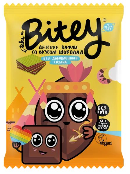 Изображение Вафли с 3 лет без сахара Байт шоколад Биофудлаб м/у, 35 г