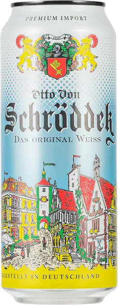 Изображение Пивной напиток светлое Лагер 5,0% н/ф Отто Фон Шрёддер хефевайзен Фильдшлёсхен ж/б, 0,5 л