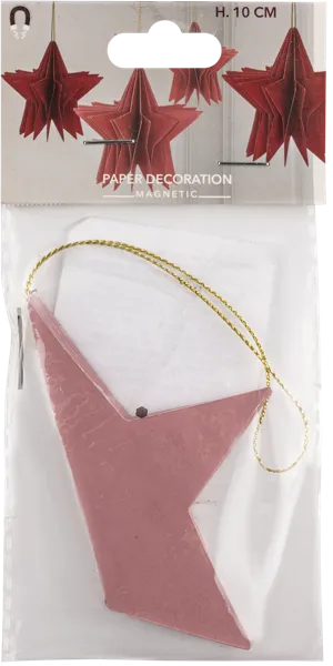 Изображение Елочное украшение 10см красное Купман Купман Интернэшнл , 1 шт