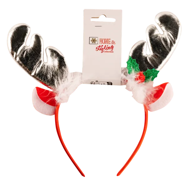 Изображение Ободок 18см карнавальный Купман рога с ушками и перьями Купман Интернэшнл , 1 шт