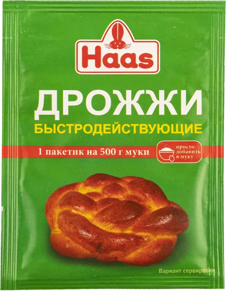 Изображение Дрожжи сухие ХААС Пец Хаас м/у, 7 г