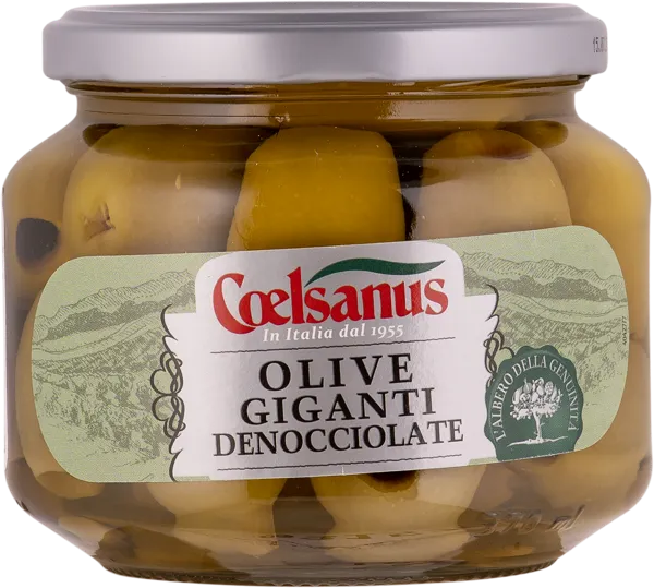 Изображение Оливки без косточки Коэлсанус провинция Виченца гигантские халкидики Коэлсанус с/б, 370 г