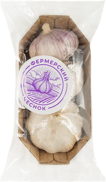 Изображение Корнеплод  чеснок Фермерский чеснок лукошко, 150 г