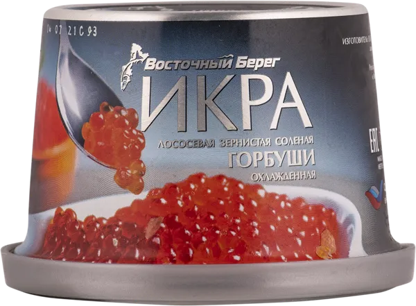 Изображение Икра лососевая Восточный Берег горбуша Восточный Берег ж/б, 240 г