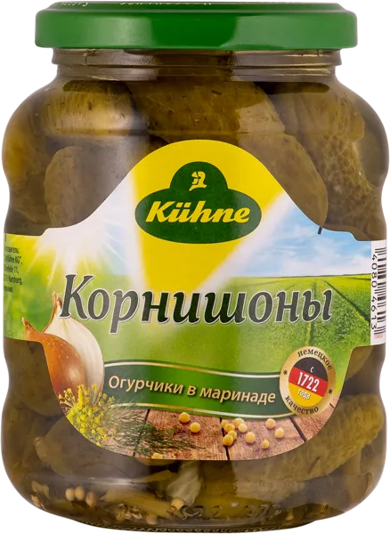 Изображение Корнишоны маринованные Кюне Карл Кюне с/б, 330 г
