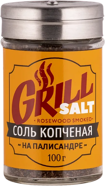 Изображение Соль морская Салина криста копченая на полисандре Гроссери с/б, 100 г