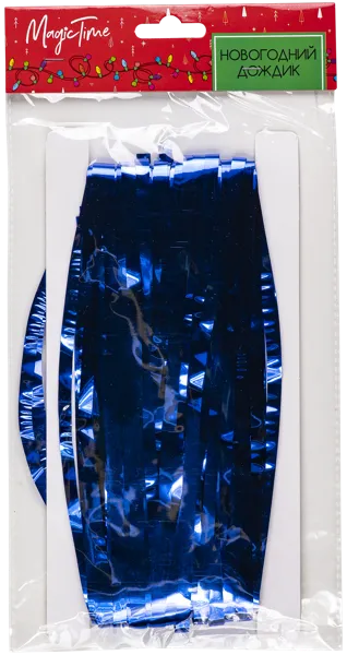 Изображение Дождик 100*200см Мэджик Тайм синий занавес Феникс-Презент м/у, 1 шт