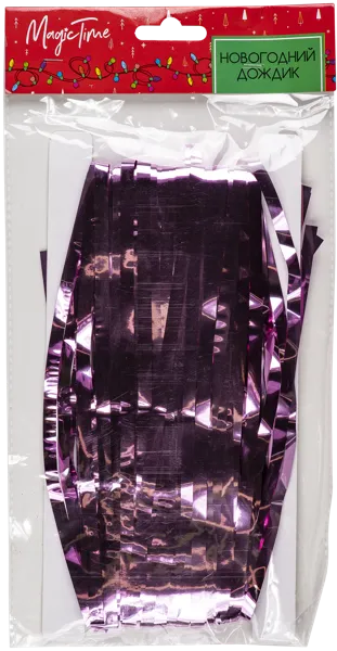 Изображение Дождик 100*200см Мэджик Тайм розовый занавес Феникс-Презент м/у, 1 шт