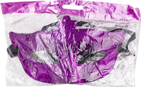 Изображение Маска карнавальная с лентой Мэджик Тайм розовая россыпь Феникс-Презент , 1 шт