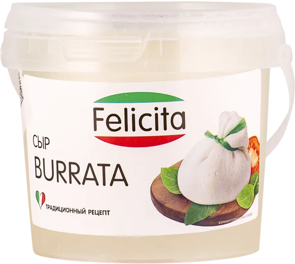 Изображение Сыр 60% Феличита буррата Молвест п/б, 125 г