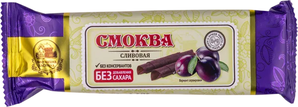 Изображение Смоква без сахара Бабушкина пастила сливовая Белевская пастила м/у, 25 г