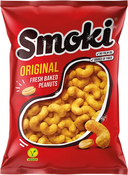 Изображение Снеки кукурузные Смоки оригинальные с арахисом Алантик штарк м/у, 50 г