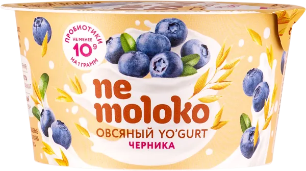 Изображение Йогурт 5% овсяный Немолоко черника Сады Придонья п/б, 130 г