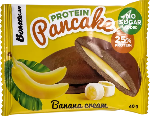 Изображение Панкейк протеиновый Бомббар банановый крем Фитнес Фуд м/у, 40 г
