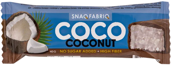 Изображение Батончик в шокол без сахара Снэк фабрик кокос Фитнес Фуд м/у, 40 г