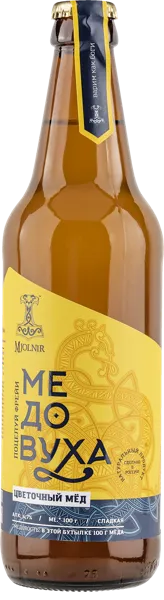Изображение Медовуха светлая п/сл 4,7% Мьелнир поцелуй фрейи Традиции Предков с/б, 0,5 л