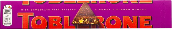 Изображение Шоколад молочный Тоблерон с изюмом и орехами Мондэлис кор, 100 г